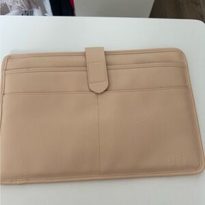 Beis Laptop Sleeve with Tab Closure